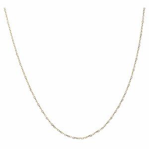 Dainty Cable 14K Yellow Gold Chain 18” Secure with Lobster Clasp